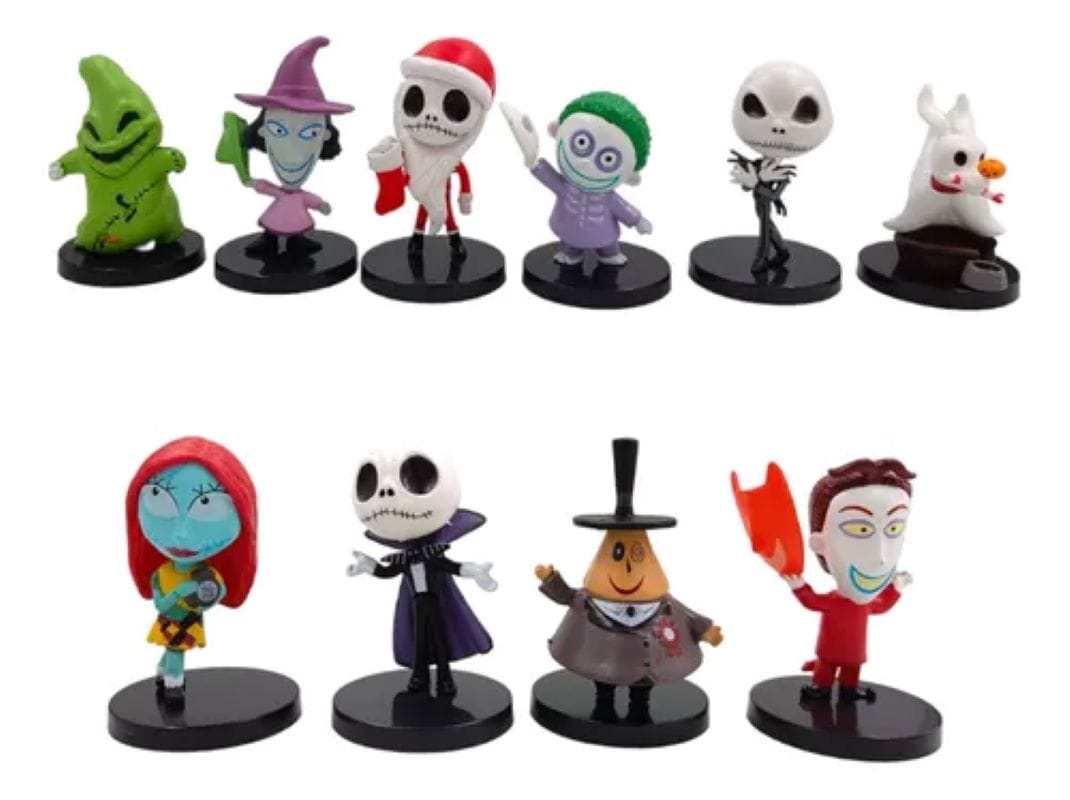Paquete de 10 Figuras el Extraño Mundo de Jack