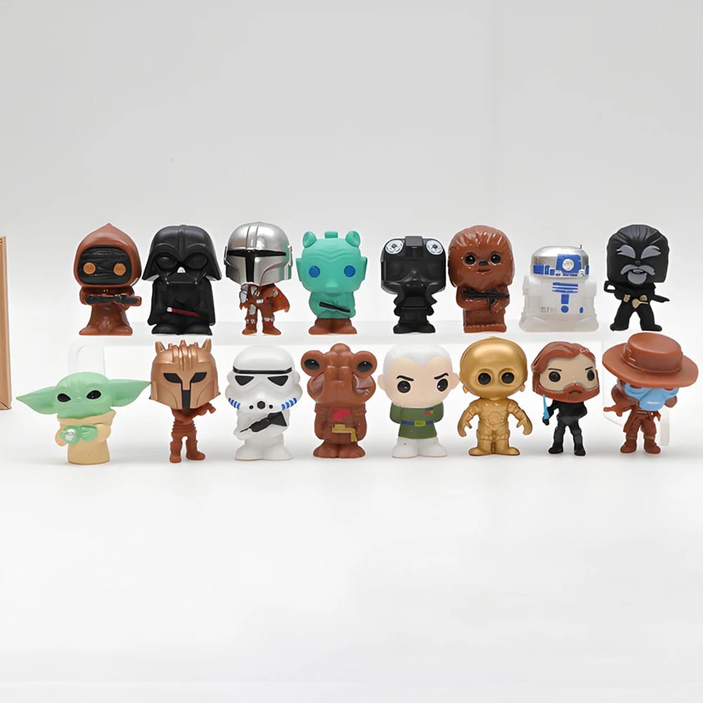 Set de 16 Mini Figuras Coleccionables Star Wars - Jedi y Sith