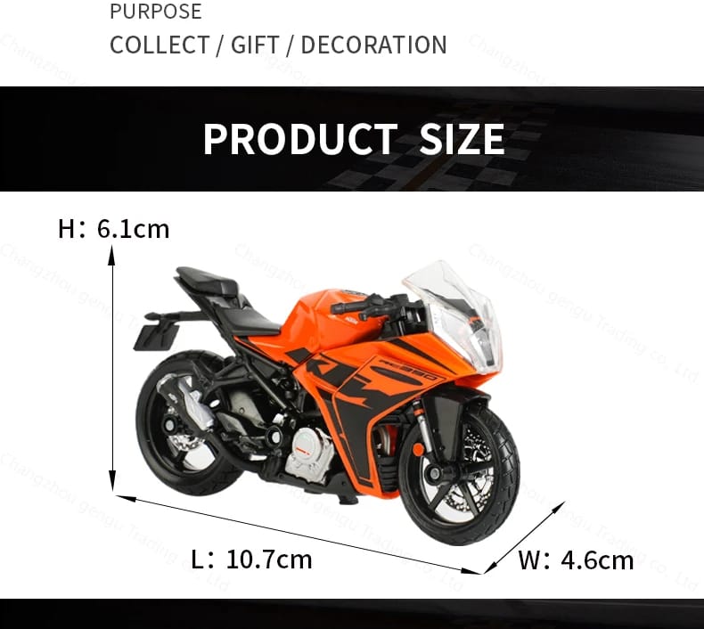 Mini Moto Ktm Rc 390 Escala 1:18