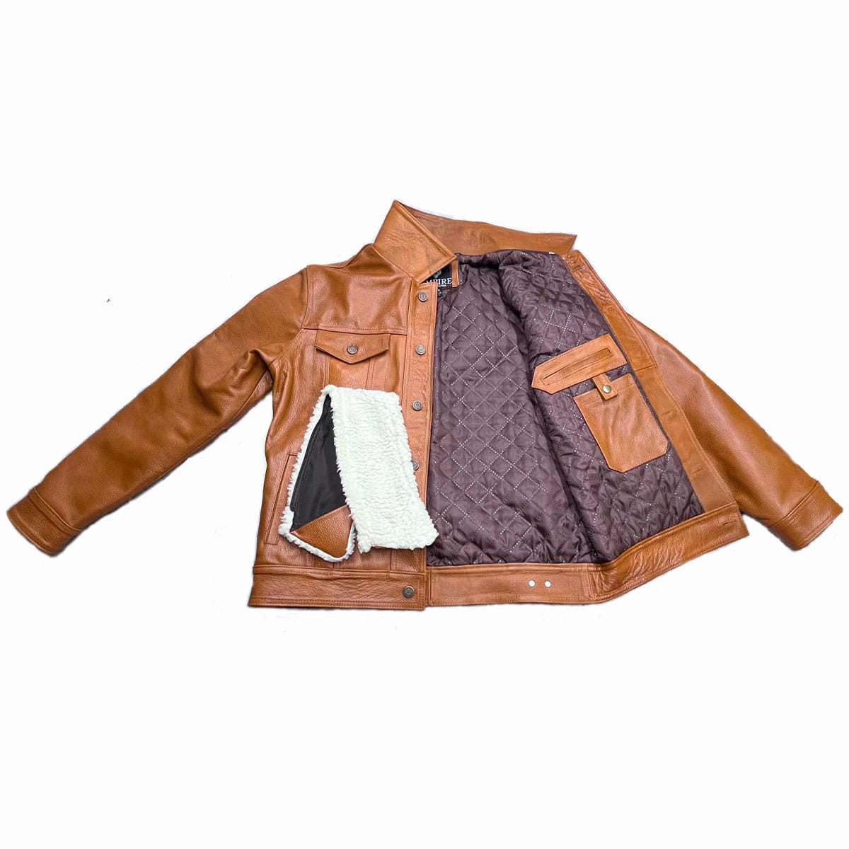 Chamarra Trucker Cuero Grueso Vacuno Floter Slim Levis