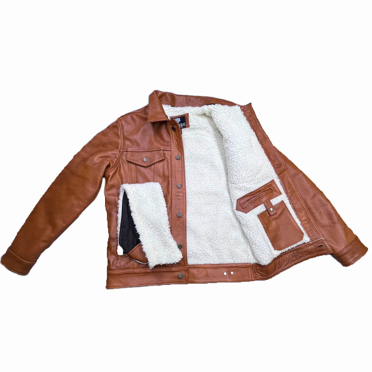 Chamarra Trucker Cuero Grueso Vacuno Floter Slim Levis