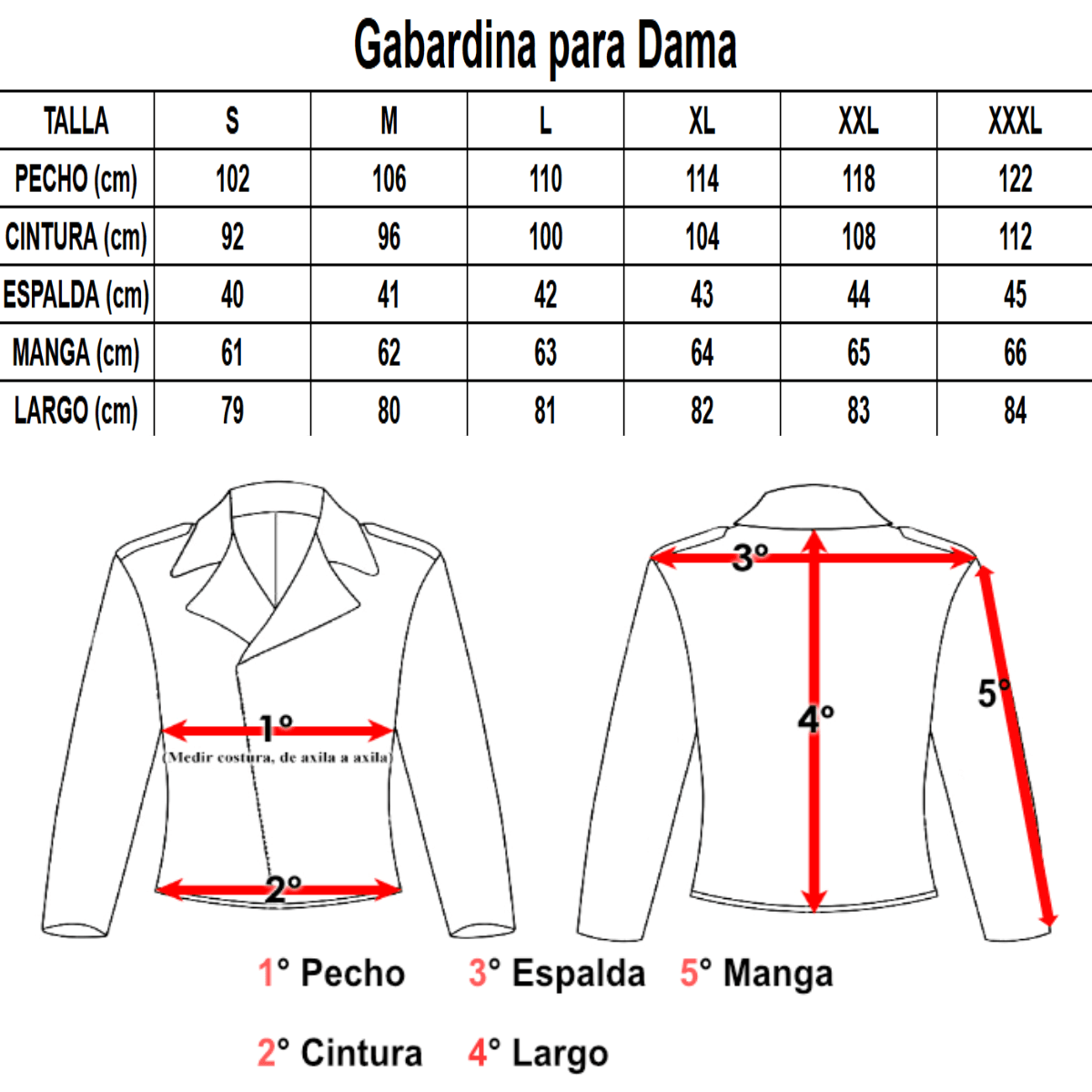 Lote 4 Gabardina Cuero Vacuno Mujer Chamarra Boton Cinto Slim Mayoreo
