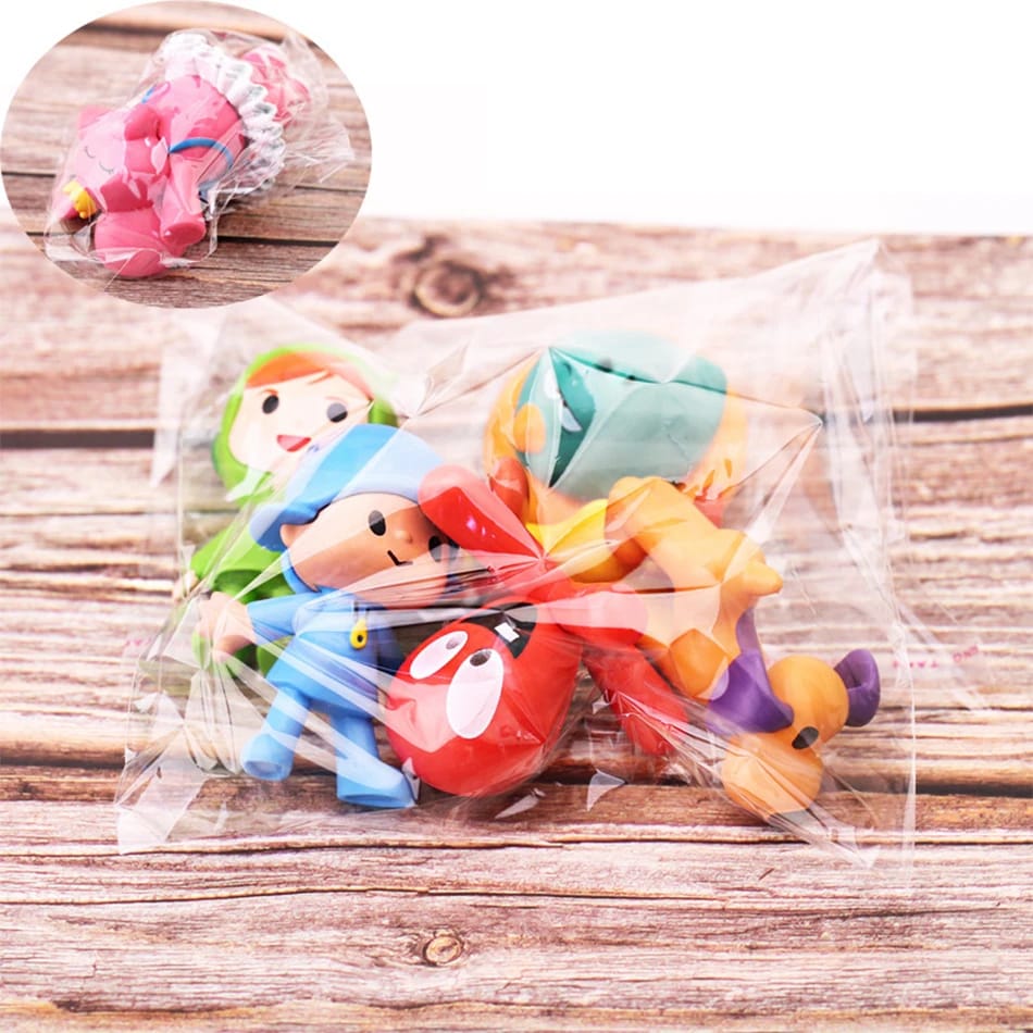 Set de 7 Mini Figuras Pocoyo Elly Pato Loula - Infantil