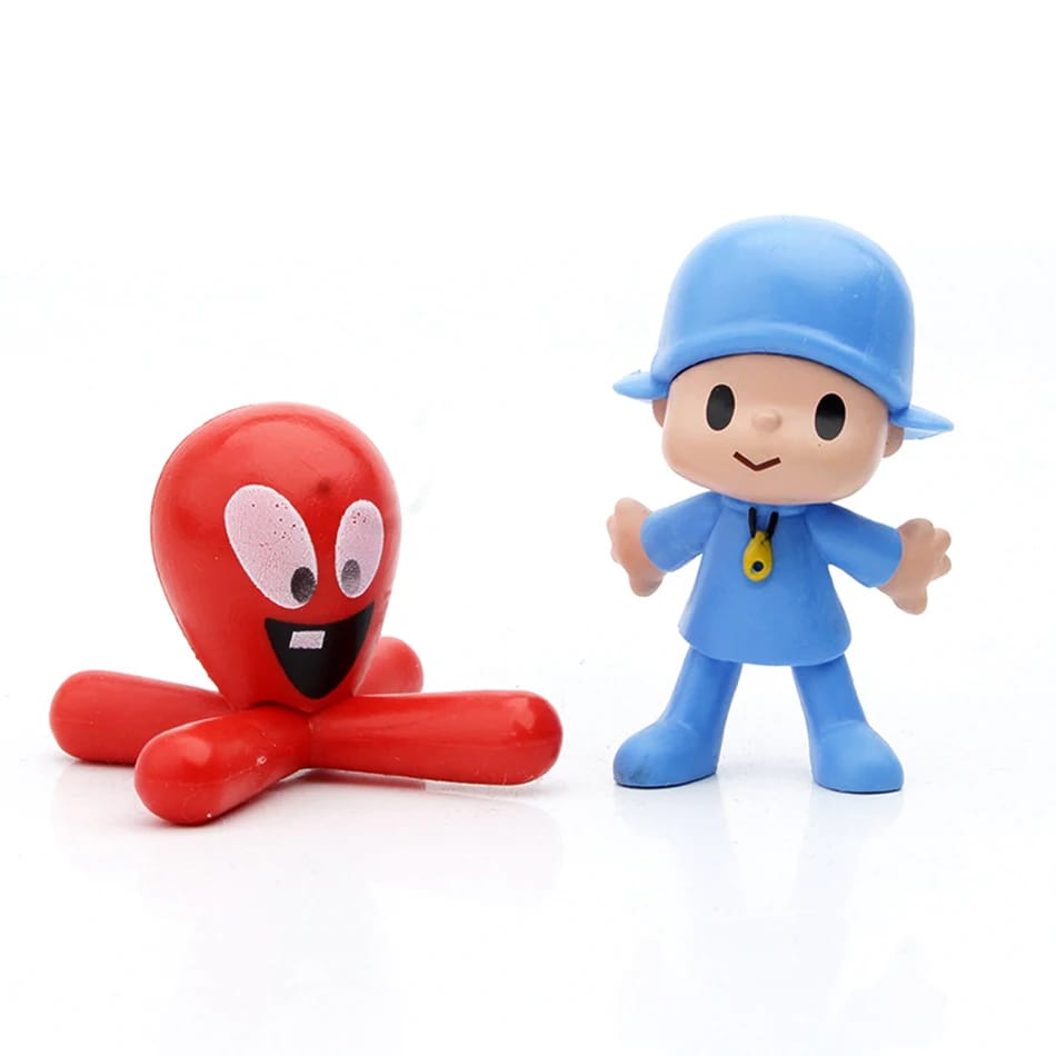 Set de 7 Mini Figuras Pocoyo Elly Pato Loula - Infantil