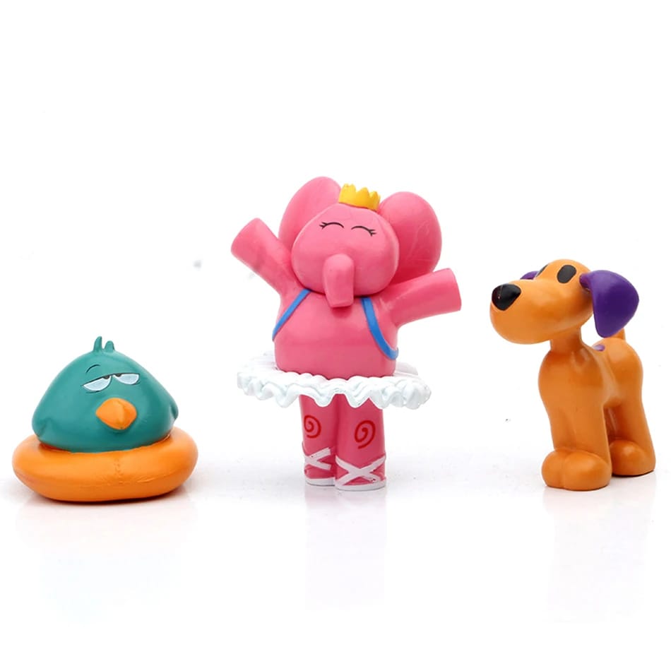 Set de 7 Mini Figuras Pocoyo Elly Pato Loula - Infantil