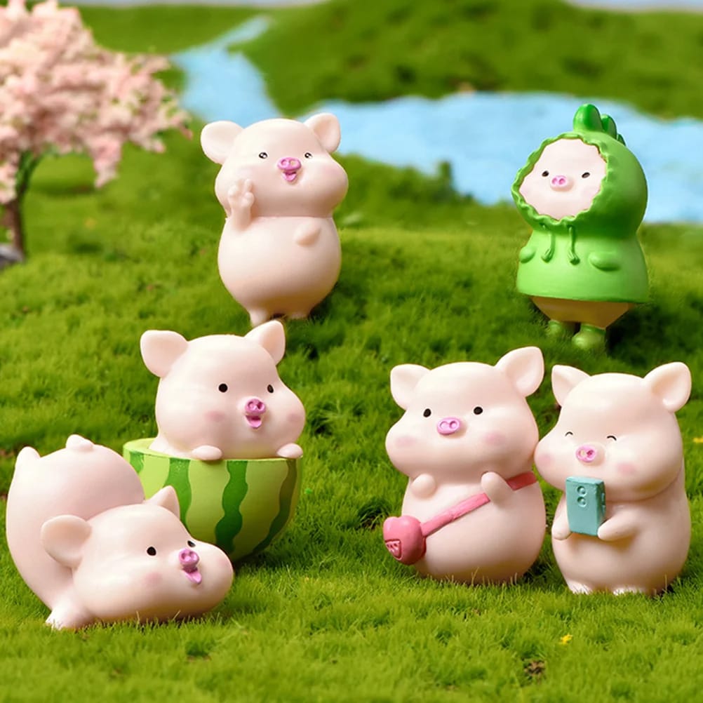 Set de 19 Mini Figuras Cerditos Colección