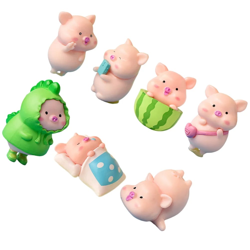 Set de 19 Mini Figuras Cerditos Colección