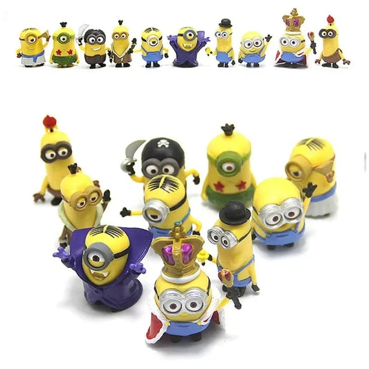 Set 10 Mini Figuras Coleccionables Minions - Kevin, Stuart, Bob