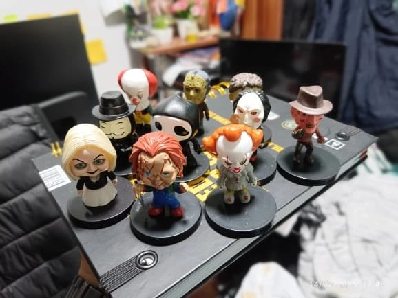 Set 10 Mini Figuras Chucky IT Jason Freddy Tiffany