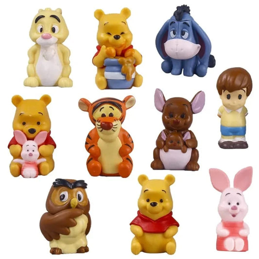 Set 10 Mini Figuras Winnie Pooh Piglet Tigger