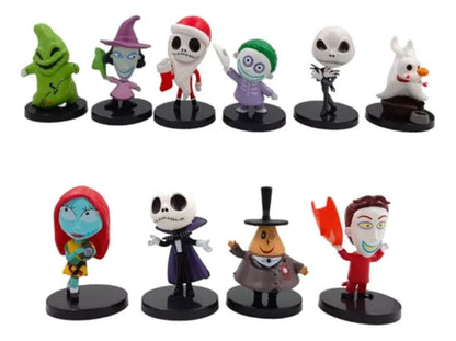 Paquete de 10 Figuras el Extraño Mundo de Jack