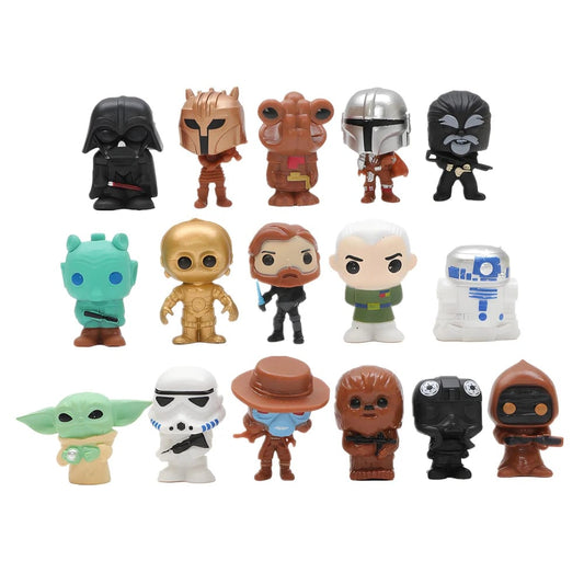 Set de 16 Mini Figuras Coleccionables Star Wars - Jedi y Sith