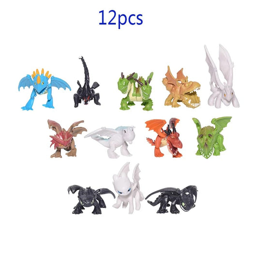 Paquete 12 Mini Figuras Como Entrenar a tu Dragon