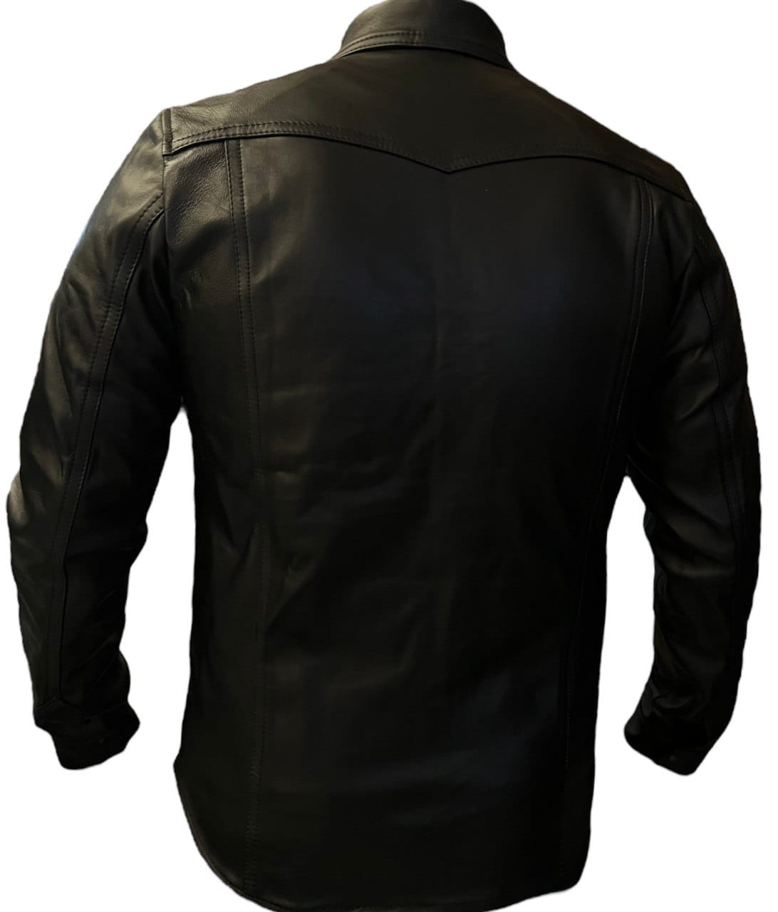 Camisola Cuero Vacuno Hombre EMPIRE Chamarra Piel Broche Metálico