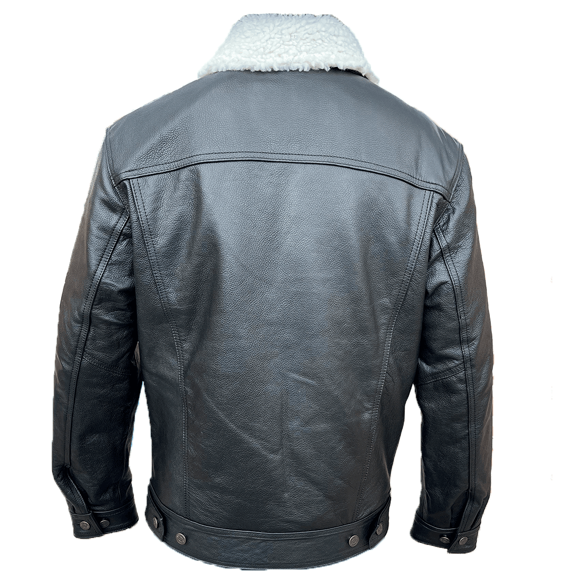 Chamarra Trucker Cuero Grueso Vacuno Floter Slim Levis