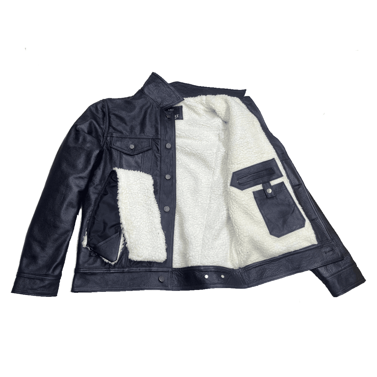 Chamarra Trucker Cuero Grueso Vacuno Floter Slim Levis