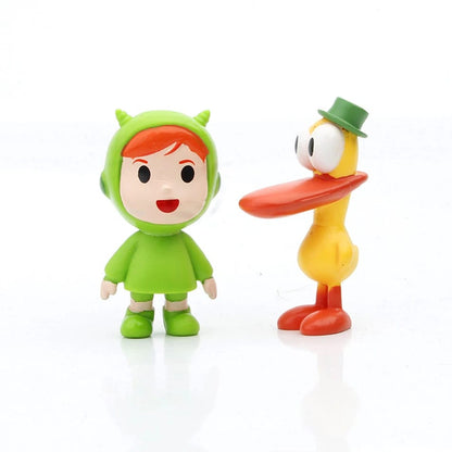 Set de 7 Mini Figuras Pocoyo Elly Pato Loula - Infantil