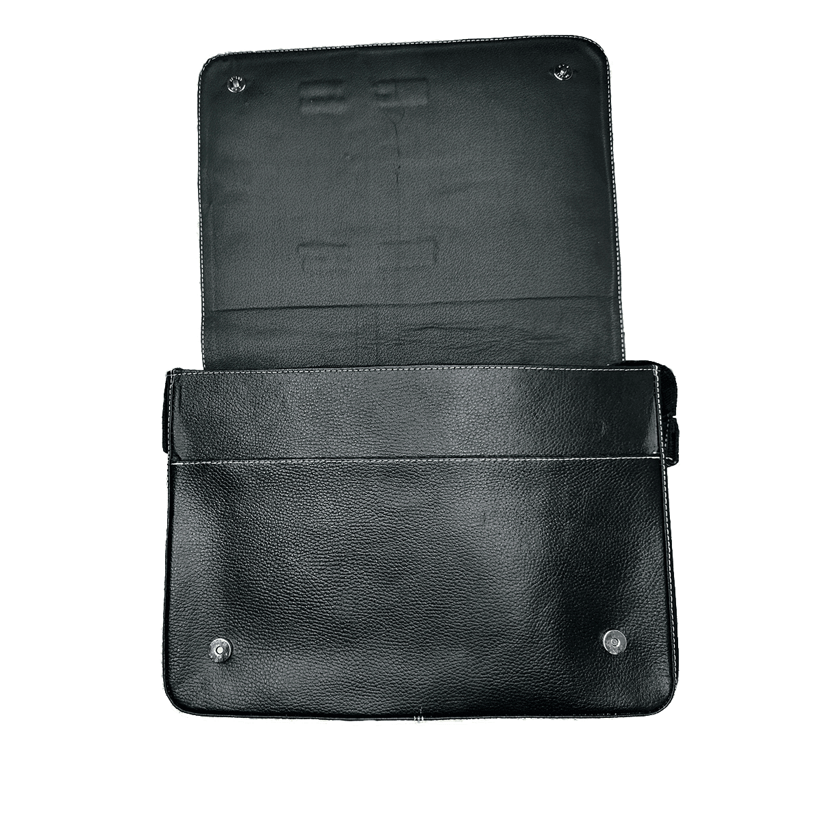 Portafolio Cuero Genuino Grabado Combinado Floater - Hecho en México