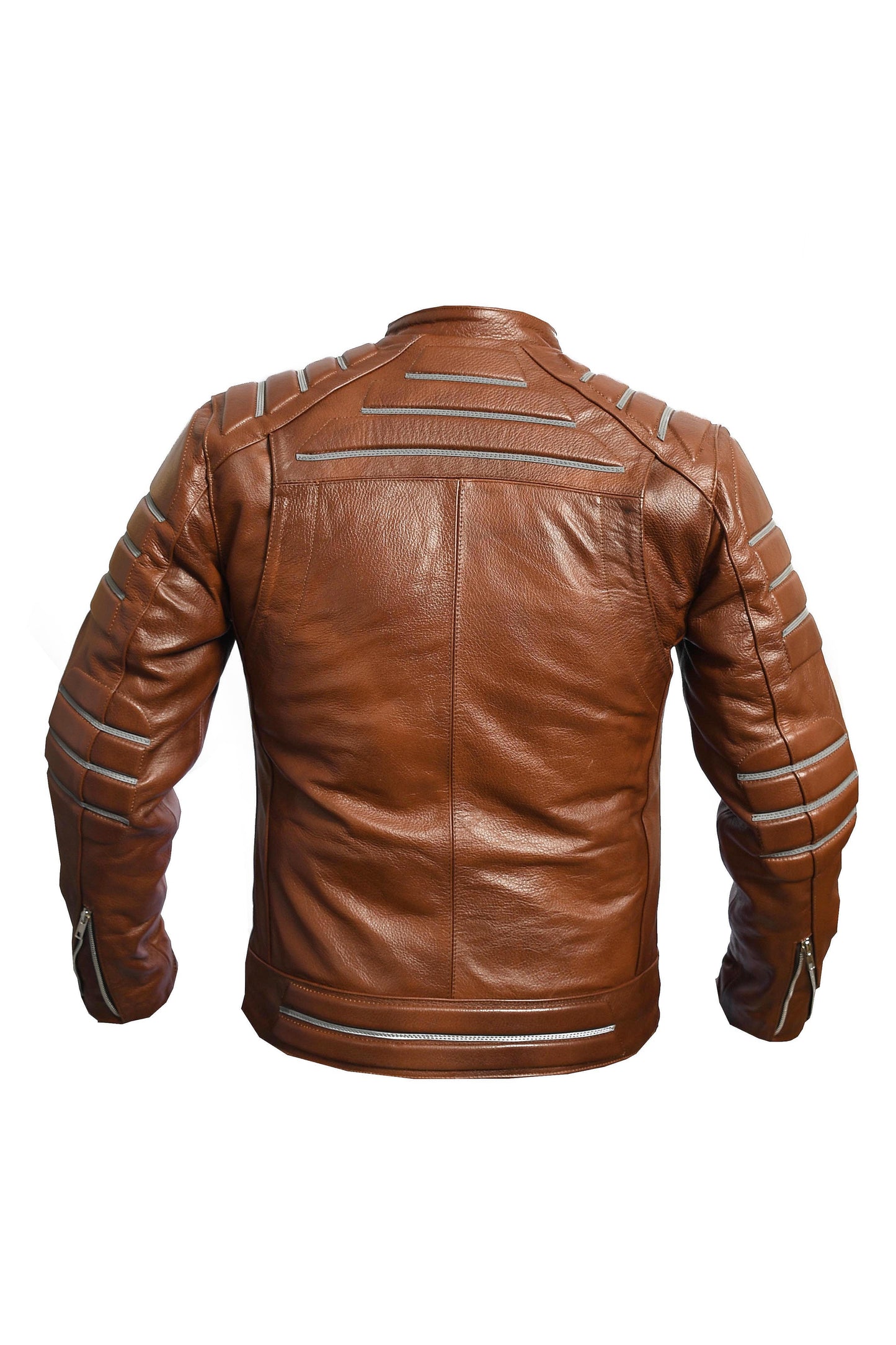 Chamarra Cuero Floater Grueso Empire para Moto Reflejante
