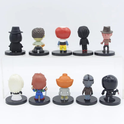 Set 10 Mini Figuras Chucky IT Jason Freddy Tiffany